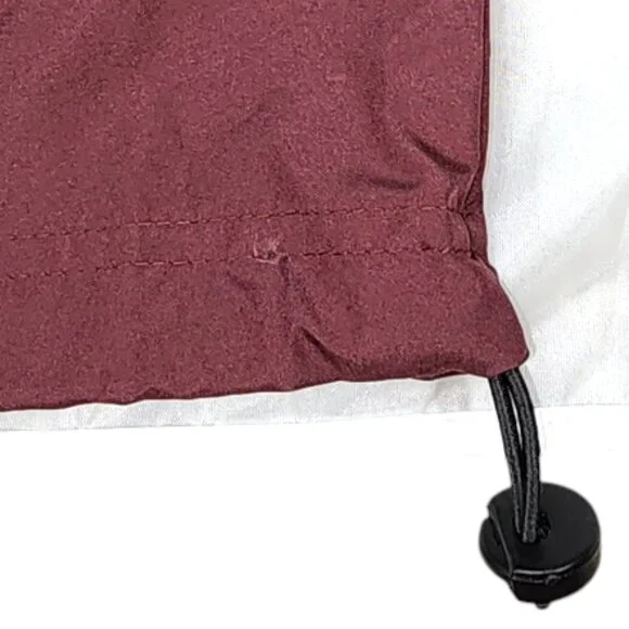 CHARLES RIVER-Jacket-X-SMALL-Men/Women-Wind/Rain-MAROON-Hooded--NWT-Unisex - Picture 10 of 15